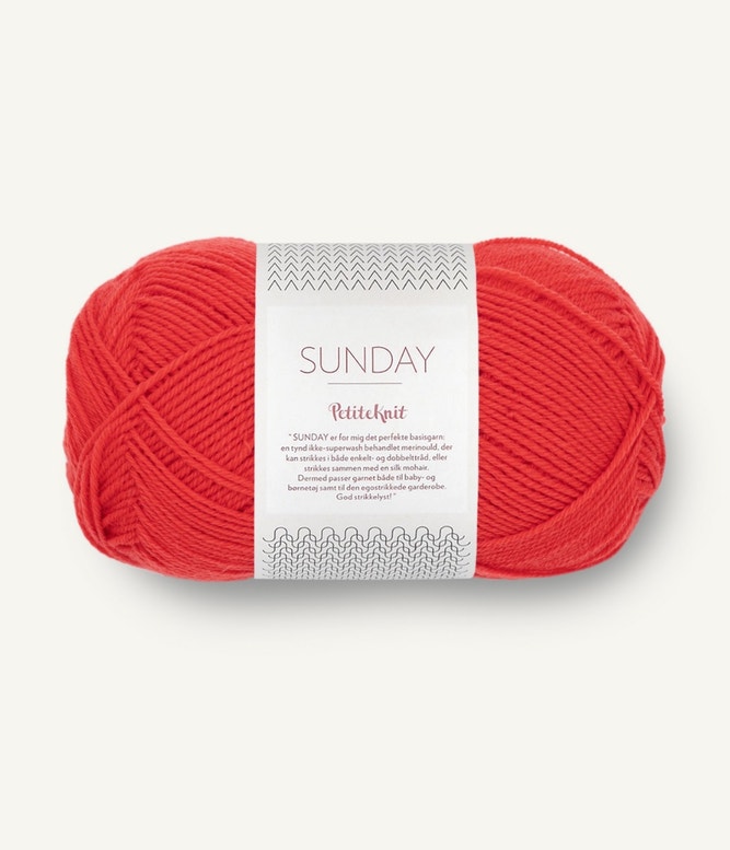 Garn Petite Knit Sunday 4008 POPPY - Lykkelig as